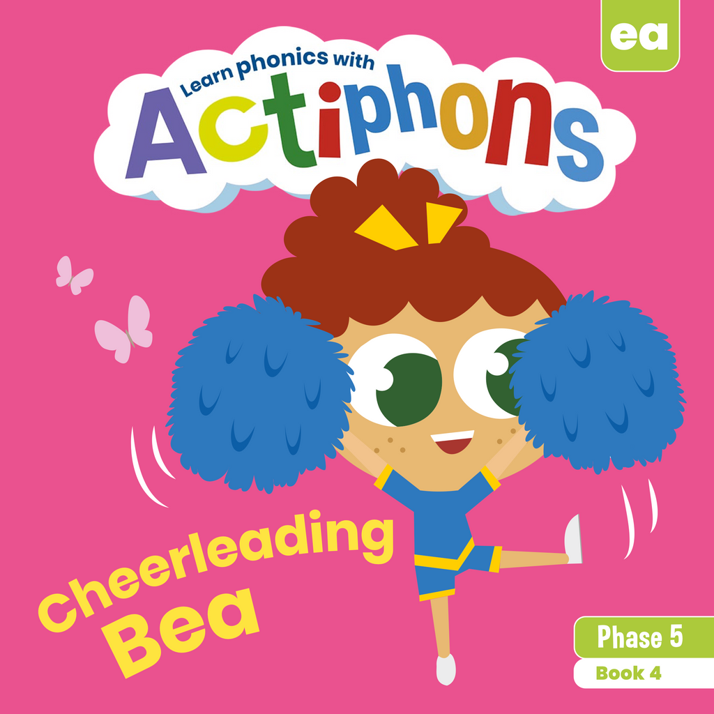 Learn phonics with Actiphons Cheerleading Bea 'ea' sound reading book front cover