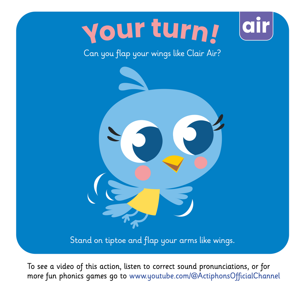Airlearn Learn Phonics- Get active with ACTIPHONS: Phase 3 'air' sound eBook ...