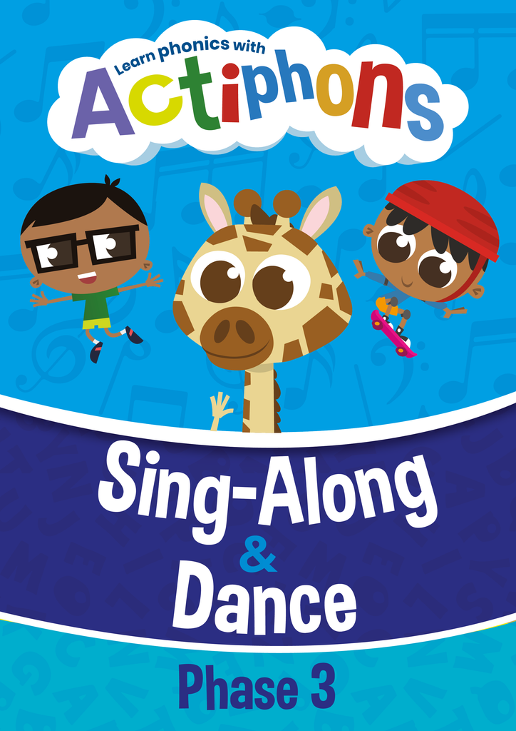 Phase 3 Phonics Actiphons Song book front cover 