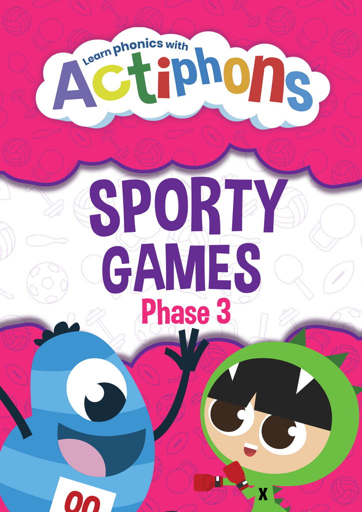 Phase 3 Physical Phonics sporty games with Actiphons front cover 