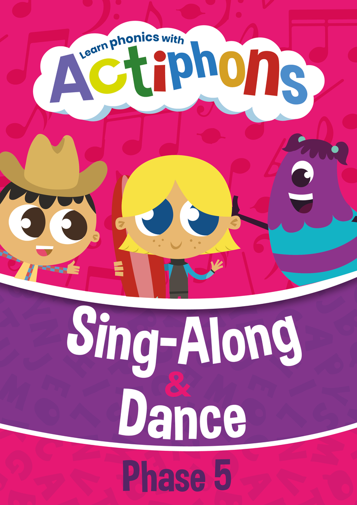 Phase 5 Phonics Actiphons Song book front cover