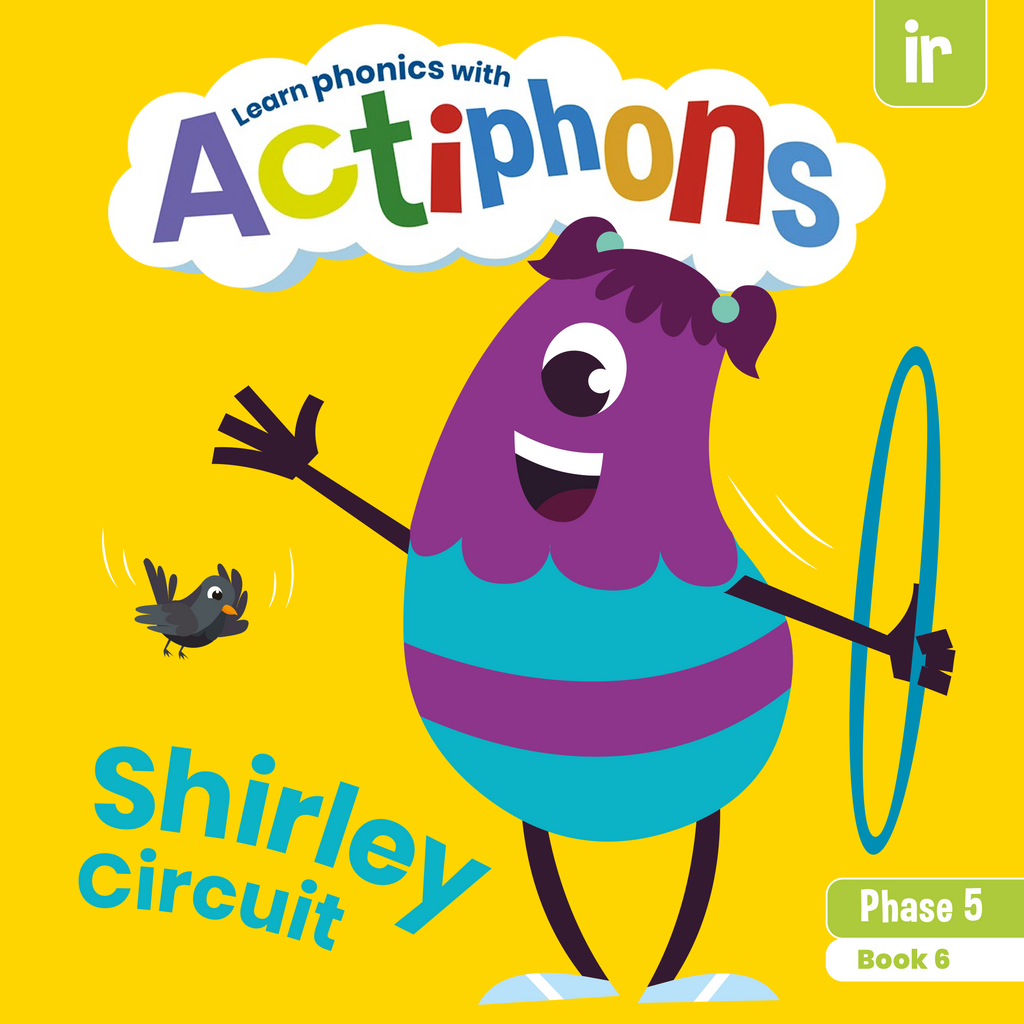 Learn phonics with Shirley Circuit 'ir' sound reading book front cover