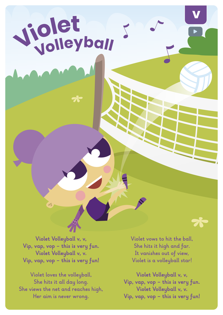Learn Phonics with Actiphons Violet Volleyball Phase 3 Song lyrics 