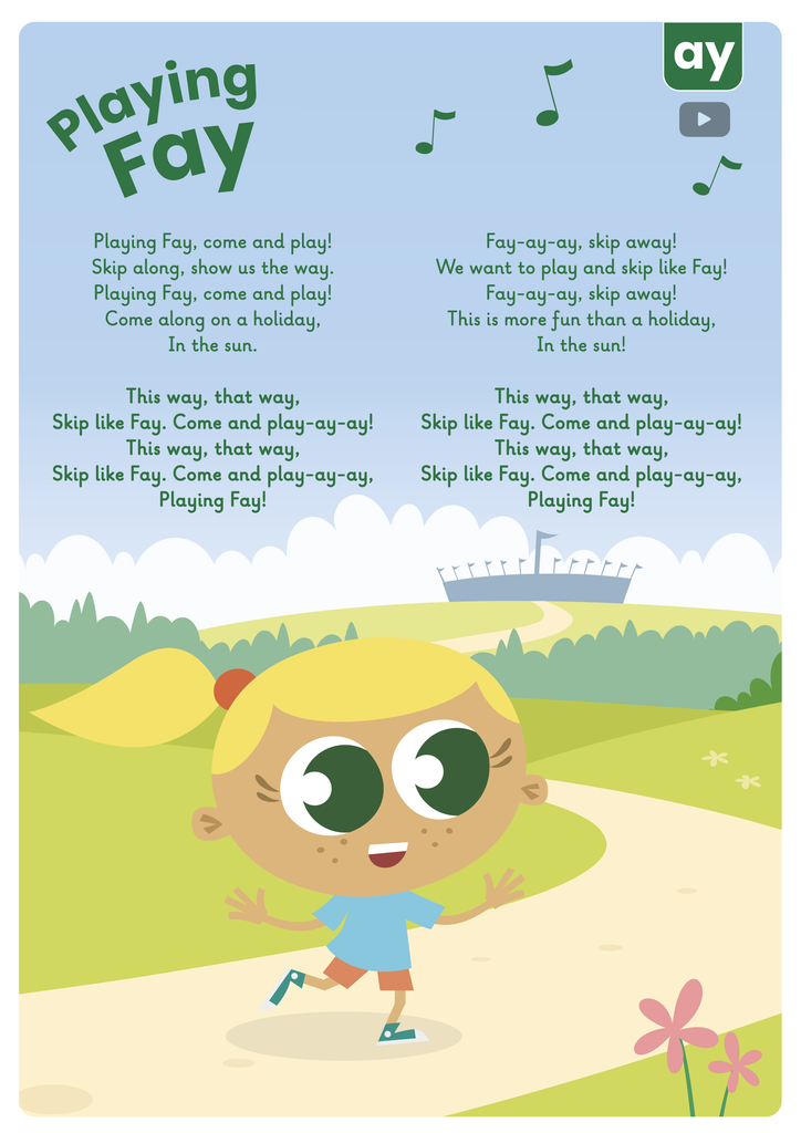 Learn Phonics with Actiphons Playing Fay Phase 5 Song lyrics 