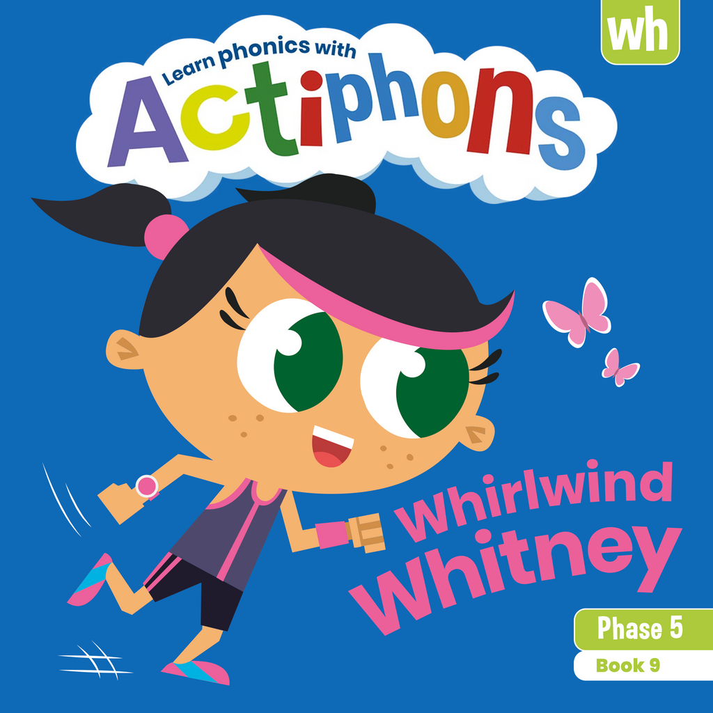 Learn phonics with Actiphons Whirlwind Whitney 'wh' sound reading book front cover