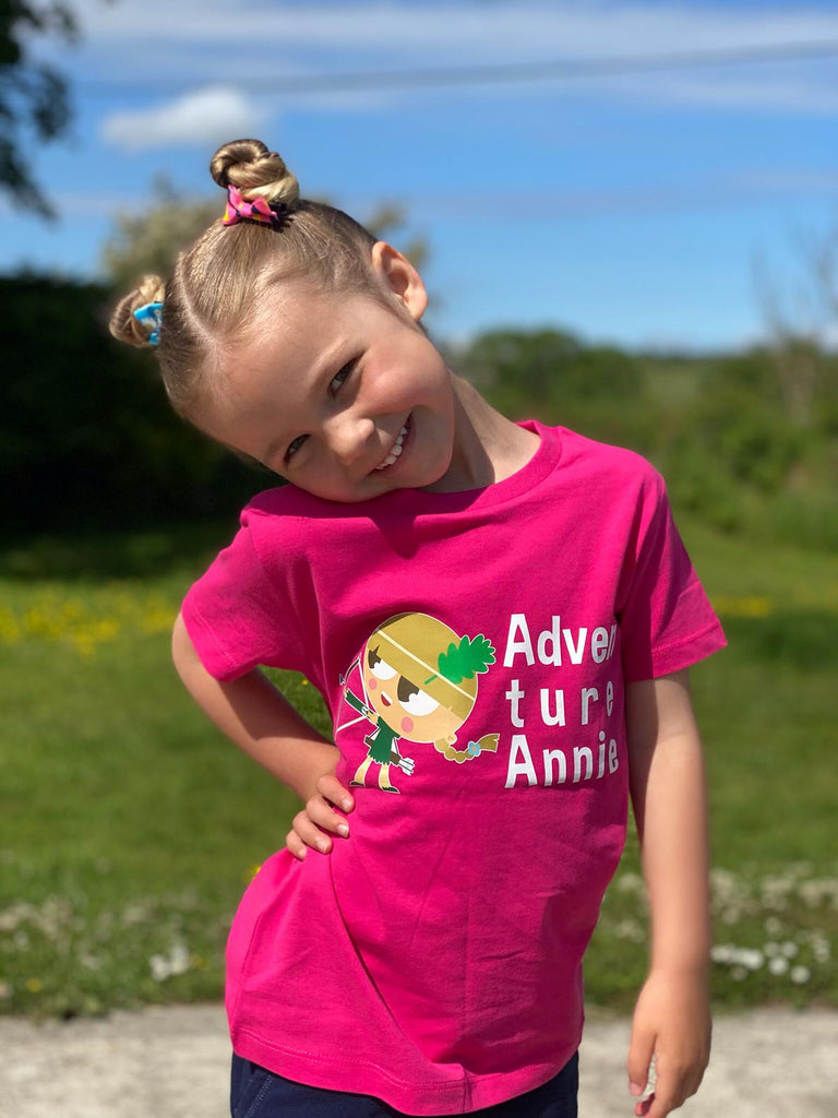 Pink Punch Organic Adventure Annie T-Shirt